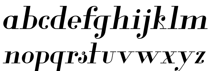 Glamor Medium Italic Font LOWERCASE