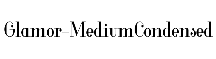Glamor-MediumCondensed  フリーフォントのダウンロード