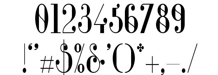 Glamor-MediumCondensed Font OTHER CHARS
