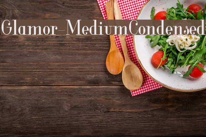 Glamor-MediumCondensed Font examples