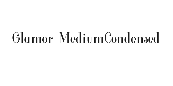 Glamor-MediumCondensed Logo