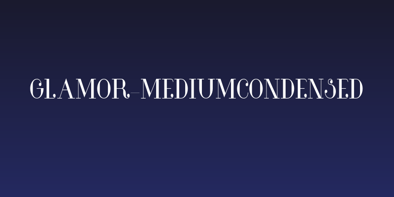 Glamor-MediumCondensed Social Header