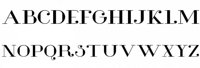 Glamor-MediumExtended Schriftart Groß