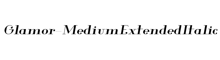 Glamor-MediumExtendedItalic  لخطوط تنزيل
