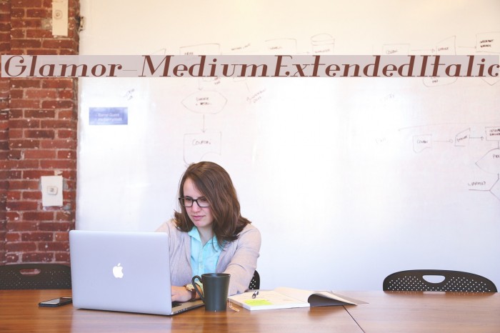 Glamor-MediumExtendedItalic Example 3