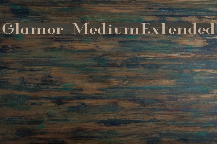 Glamor-MediumExtended Font examples