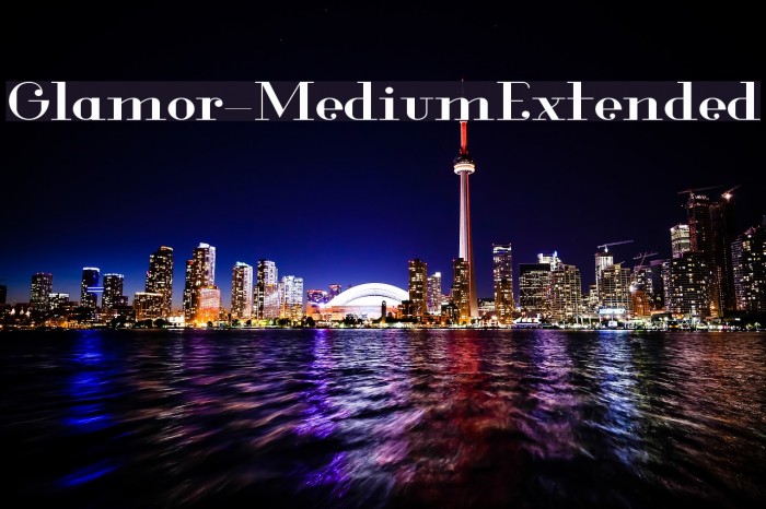 Glamor-MediumExtended Font examples