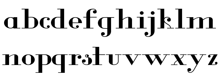Glamor-MediumExtended Font LOWERCASE