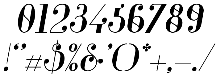 Glamor-MediumItalic Fuentes OTROS CHARS