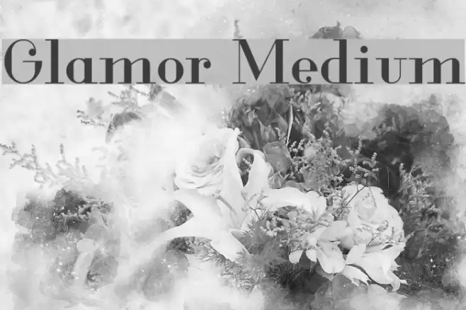 Glamor Medium Font examples