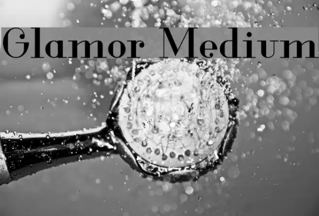 Glamor Medium Font examples