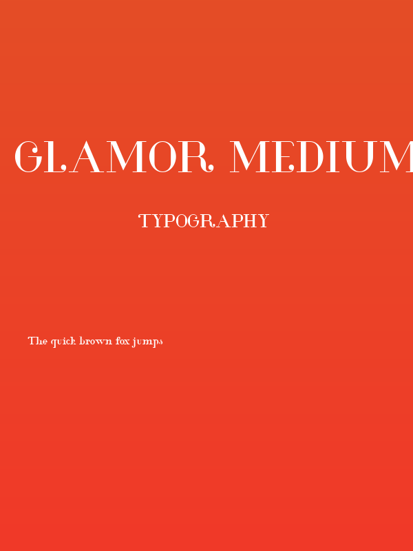 Glamor Medium Poster