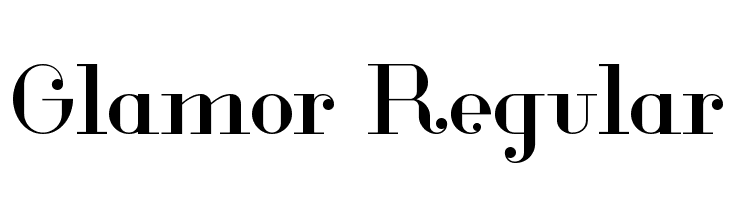 Glamor Regular  Frei Schriftart Herunterladen