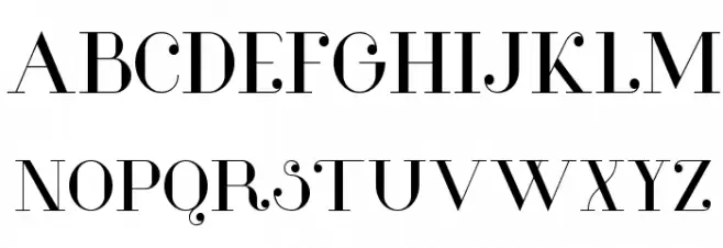 Glamor Regular フォント 大文字