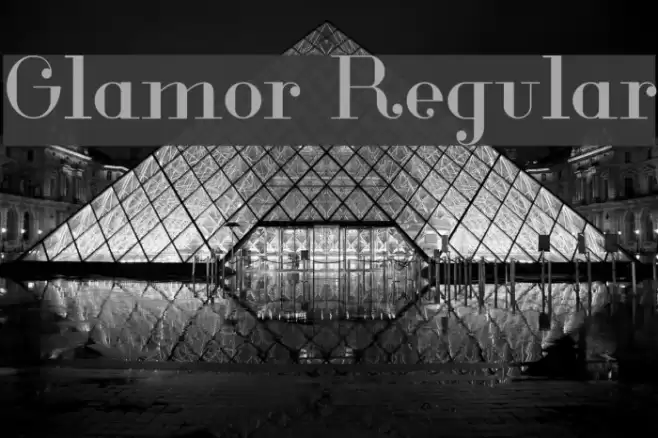 Glamor Regular Font examples