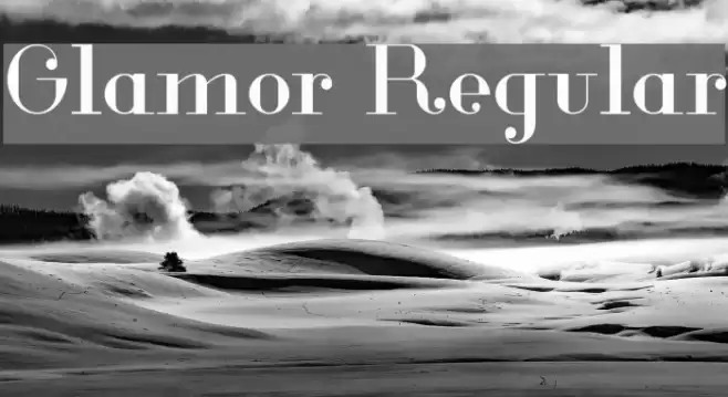 Glamor Regular Font examples