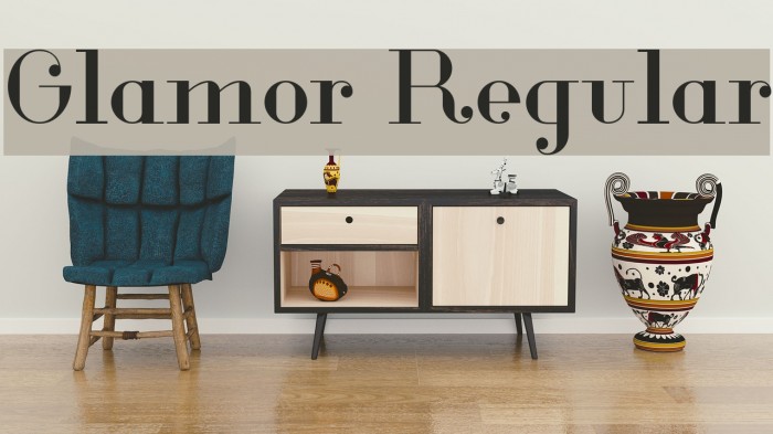 Glamor Regular Font examples