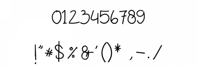 Glamor Signature Font OTHER CHARS