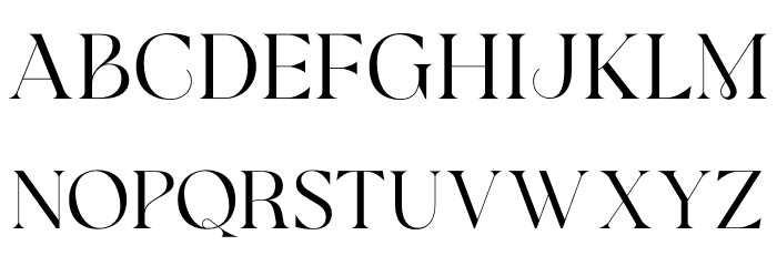 Glamore Font LOWERCASE