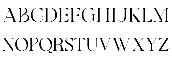 Glamore Font LOWERCASE