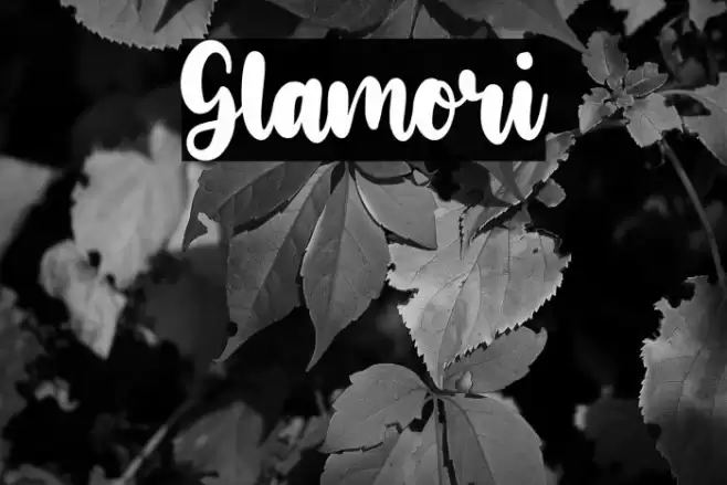 Glamori Font examples