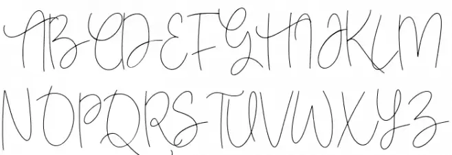 Glamoria Schriftart Groß