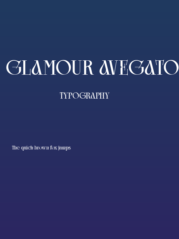 Glamour Avegato DEMO Regular Poster