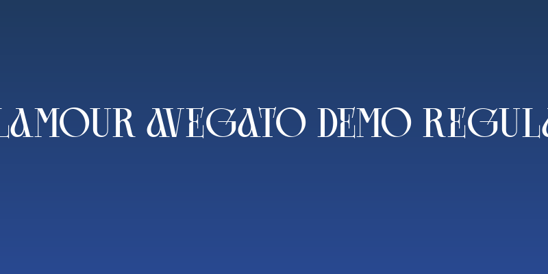 Glamour Avegato DEMO Regular Social Header