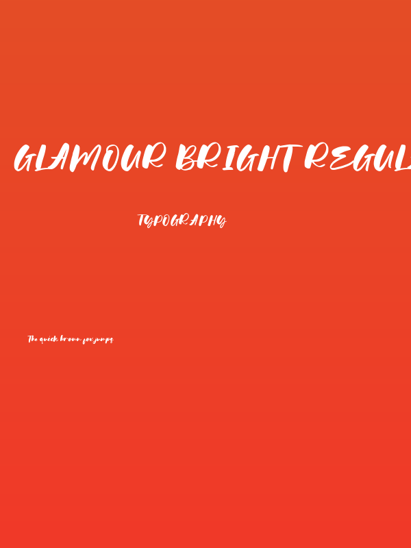 Glamour Bright Regular Poster