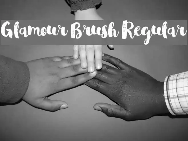 Glamour Brush Regular Font examples