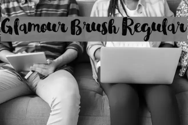 Glamour Brush Regular Font examples