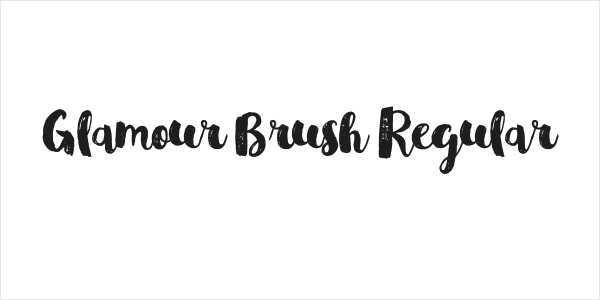 Glamour Brush Regular Logo