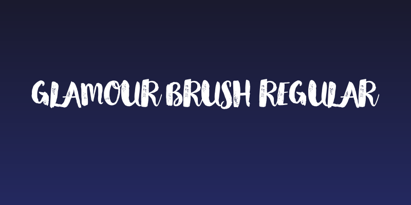 Glamour Brush Regular Social Header