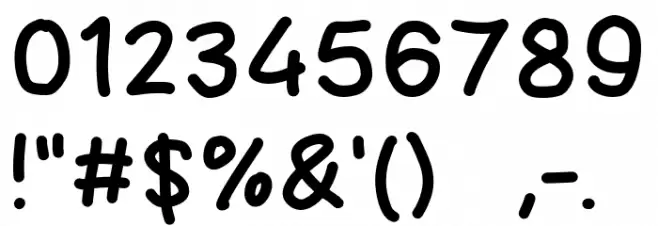 Glamour Day Font OTHER CHARS