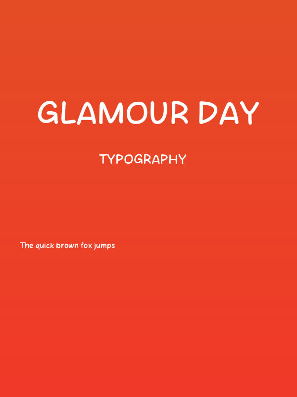 Glamour Day Poster