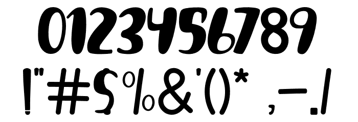 GlamourElephant Font OTHER CHARS