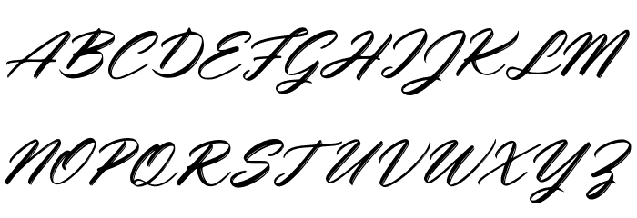 Glamour_Bouquet Font UPPERCASE