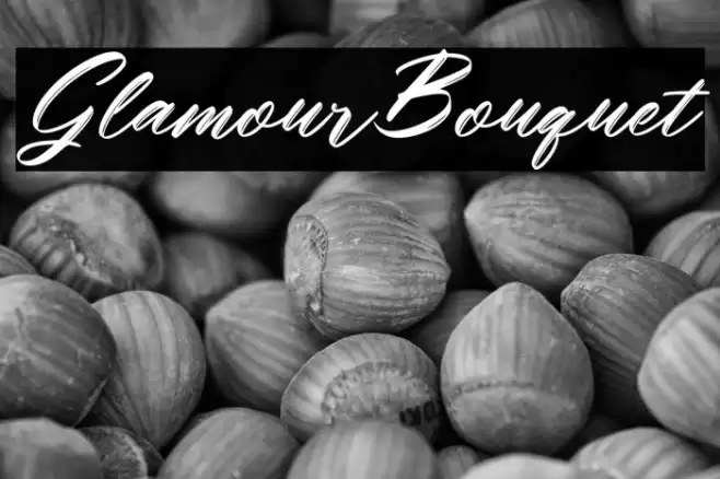 Glamour_Bouquet Font examples