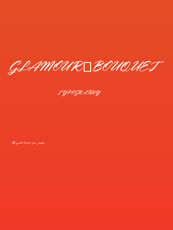 Glamour_Bouquet Poster