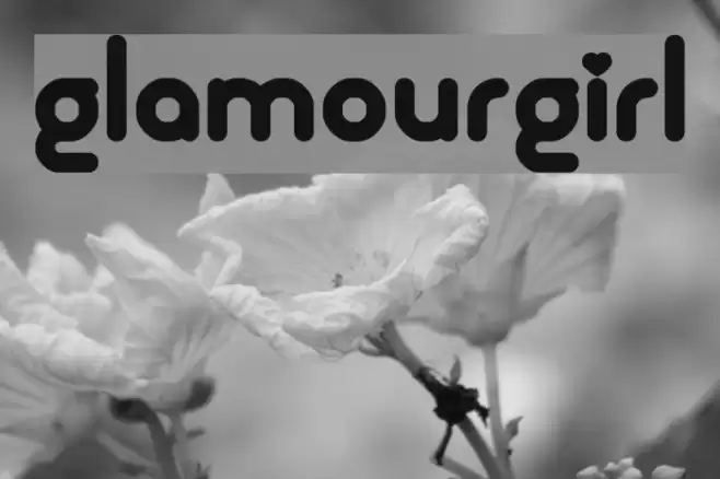 Glamourgirl Font examples