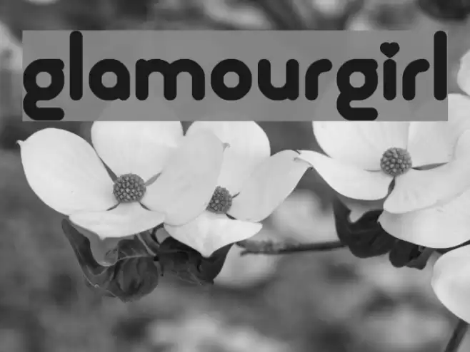 Glamourgirl Font examples