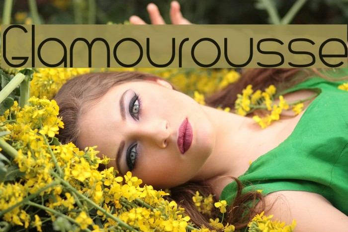 Glamourousse Font examples
