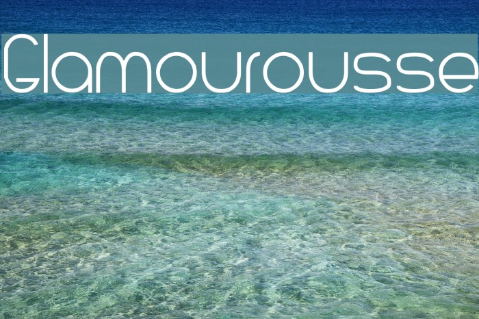 Glamourousse Font examples