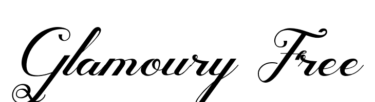 Glamoury Free  フリーフォントのダウンロード