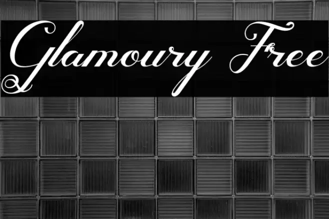Glamoury Free Font examples