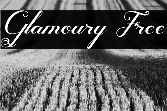 Glamoury Free Font examples
