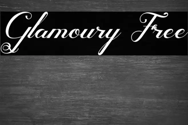 Glamoury Free Font examples
