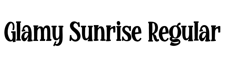 Glamy Sunrise Regular  لخطوط تنزيل