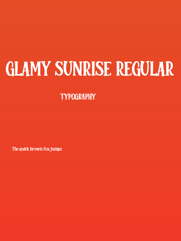 Glamy Sunrise Regular Poster