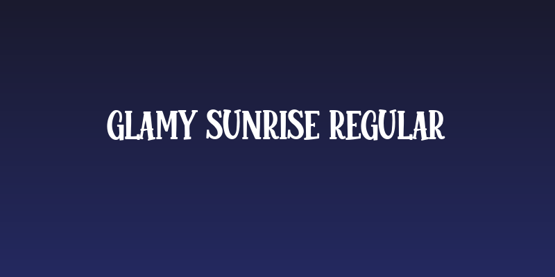 Glamy Sunrise Regular Social Header